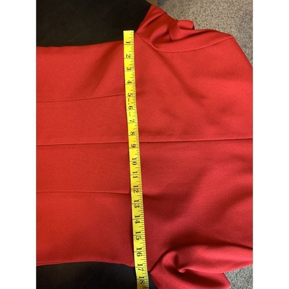 Vintage dress Decade Designs sz 8 Red Long Sleeve 90's NWT MADE IN USA - Picture 9 of 10